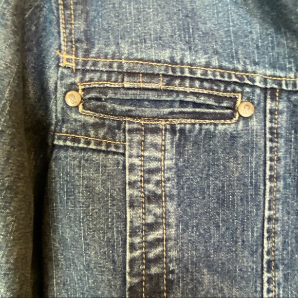 Bill Blass Jean Button Front Jacket - Picture 7 of 9